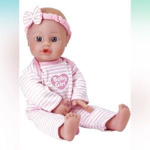 Adora Soft Baby Doll Girl, 11 inch Sweet Baby Girl, Machine Washable